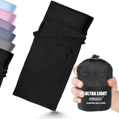 Frelaxy Ultralight Sleeping Bag Liner, Compact Travel Sheet, 3 Sizes