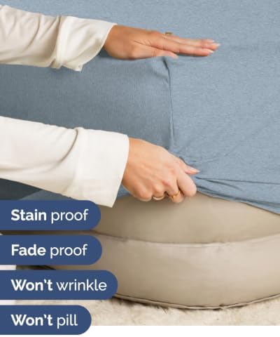 CGK Linens 2 Pack Extra Deep Twin Fitted Sheets - Heathered Blue