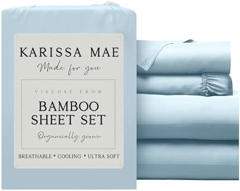 KARISSA MAE Luxury Bamboo Viscose Full Size Sheet Set
