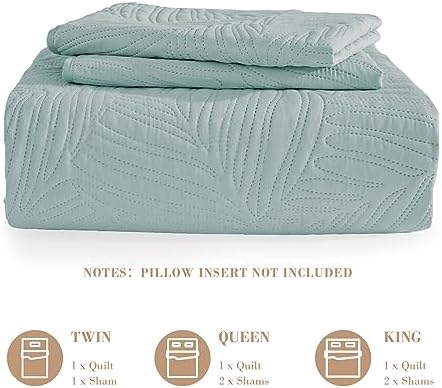 Exclusivo Mezcla Lightweight King Quilt Bedding Set, Soft Microfiber