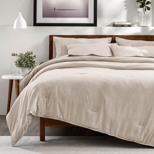 Bare Home Bed-in-A-Bag 7 Piece Set (Cal King, Heathered Pebble)