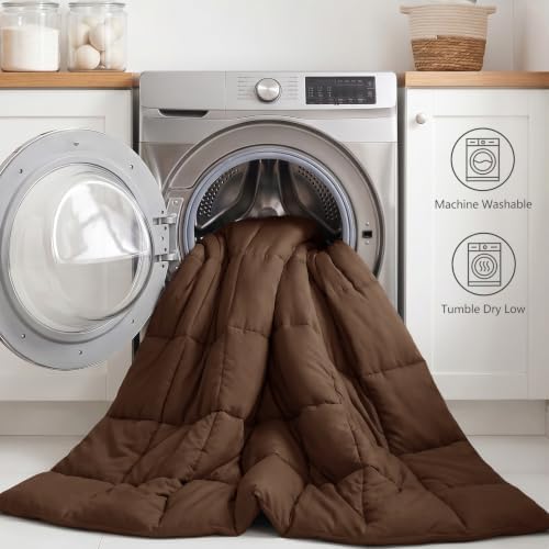 CozyLux Twin XL Comforter Set, 5-Piece Bed in a Bag, Brown