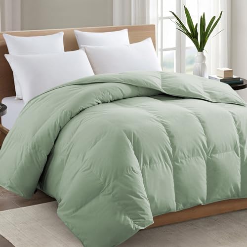 TEXARTIST King Comforter, All Season Down Alternative Sage Duvet Insert