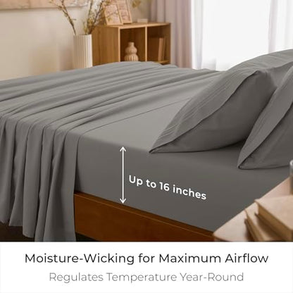 Mellanni Iconic 3-Piece, Ultra Soft Sheet Set (Twin, Taupe)