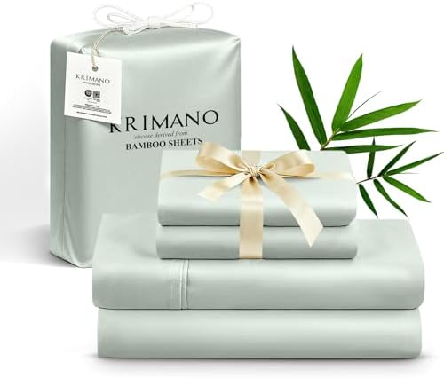 Bamboo Viscose Sheet Set Full Size, Cooling Sheets Bed Set 4pcs