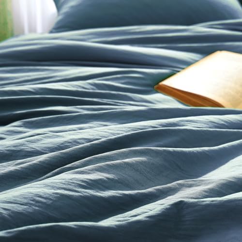 King Size Comforter Set-3 Pieces Soft Oxford Blue Comforter Bedding Set