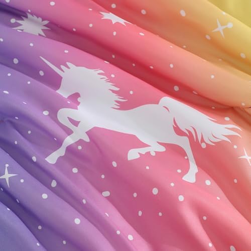 Full Size Comforter Sets for Girls - 7 Pieces Unicorn Full Bedding Set