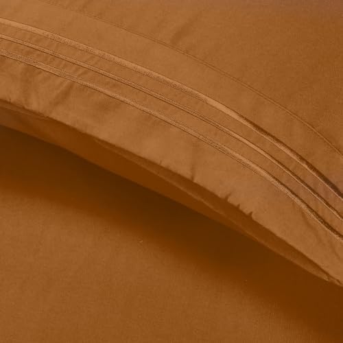 Elegant Comfort Luxury 4-Piece Bed Sheet Set - Luxury Bedding 1500 Premium Hotel Quality Microfiber, Wrinkle Resistant Cool & Breathable, Easy Elastic Fitted, California King, Mocha