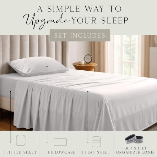 KARISSA MAE Luxury Bamboo Viscose Twin XL Size Sheet Set