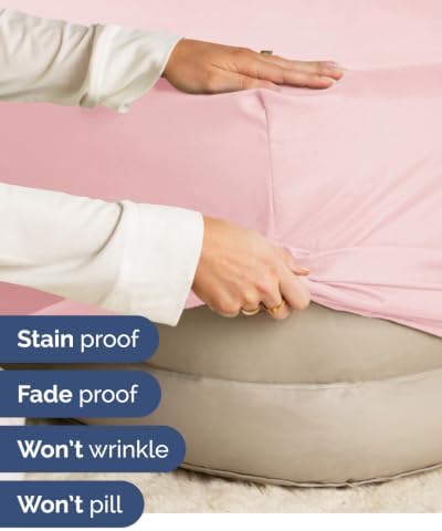 CGK Linens 2 Pack Extra Deep Queen Fitted Sheets - Baby Pink