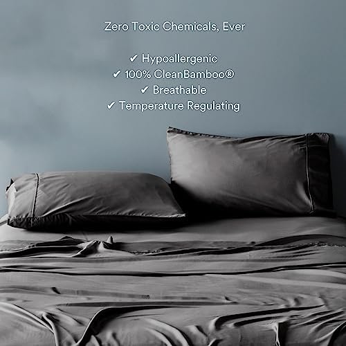ettitude 100% Lyocell from Organic Bamboo Sheet Set (Cal King, Cloud White)