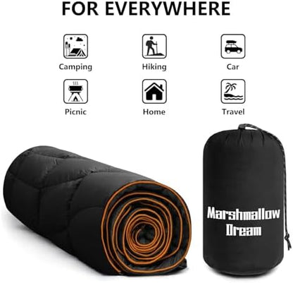 Camping Blanket Puffy Camp Blanket Mini Outdoor Blanket