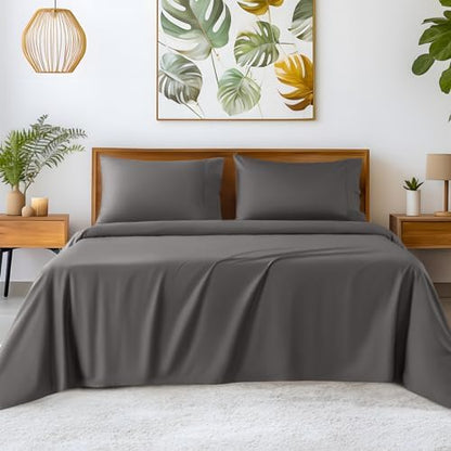 SONORO KATE 100% Egyptian Cotton Sheets,1200 Series,Queen Size