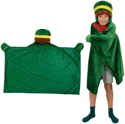 Elf The Movie Buddy Holiday Christmas Kids Bedding Soft Cozy Hooded Throw Blanket, 30 in x 50 in, (Officially Licensed Product) by Franco