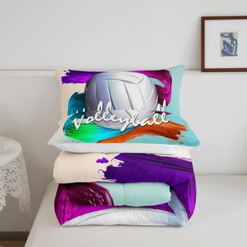 Feelyou Volleyball Comforter Set Toddler Size for Kids Boys Girls