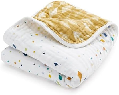 aden + anais Essentials Cotton Muslin Dream Blanket, Perfect for Babies, Infants and Toddlers, Crib Blanket, Nursery Essential, Kite Parade