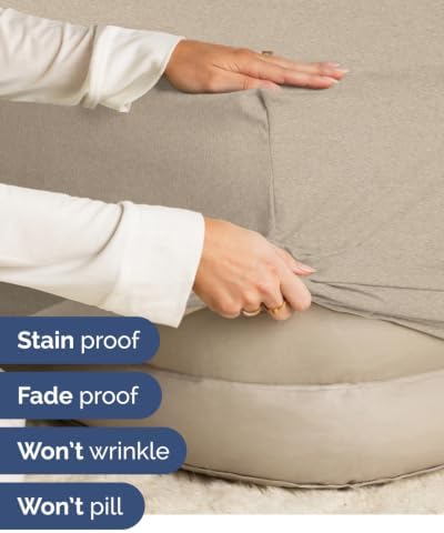 CGK Linens 2 Pack Extra Deep Full Fitted Sheets - Heathered Beige