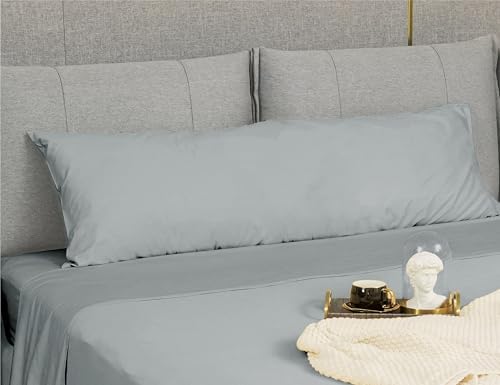 Sunflower Body Pillowcase Cotton Long Pillow Cover 1 Pack, Ultimate Gray