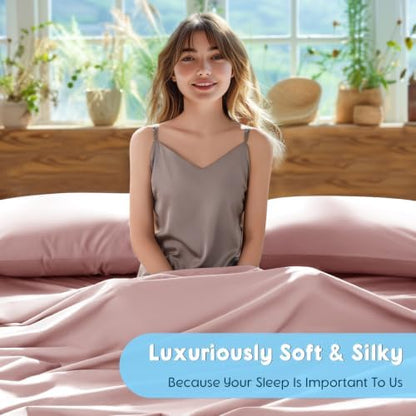 SONORO KATE 1000 Series 100% Egyptian Cotton Queen Sheet Set,4 Pieces