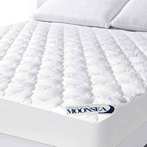 Short Queen Mattress Topper Thick Quilted Mattress Pad Cover RV Queen