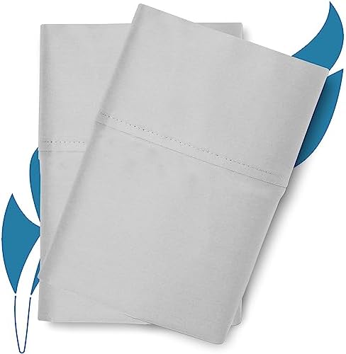800 Series Standard/Queen Pillow Cases Set of 2, Silver