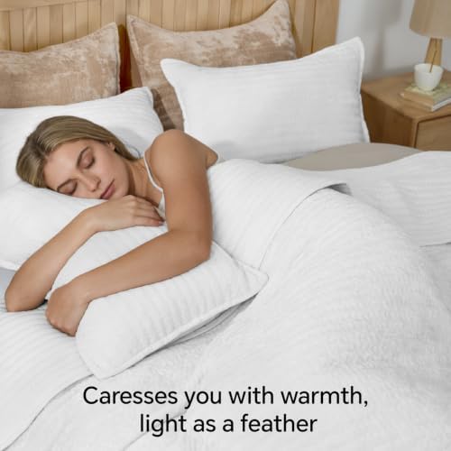 BEDELITE Velvet Quilt Set King Size, Luxury Velvet Comforter Bedding