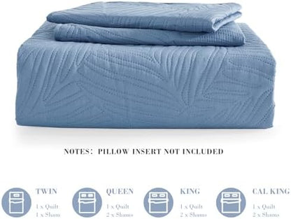 Exclusivo Mezcla Lightweight King Quilt Bedding Set, Soft Microfiber