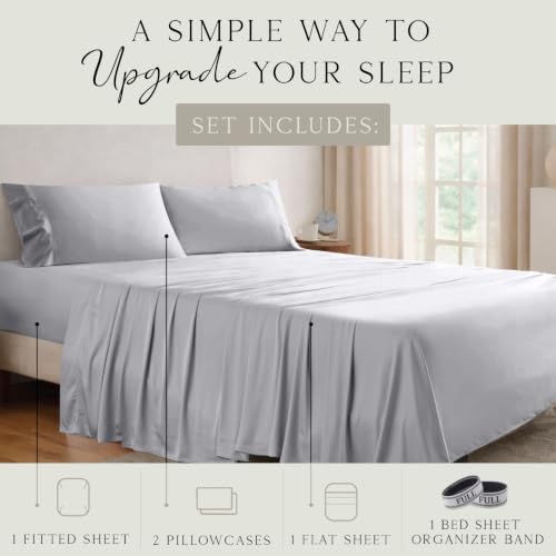 KARISSA MAE Luxury Bamboo Viscose Full Size Sheet Set