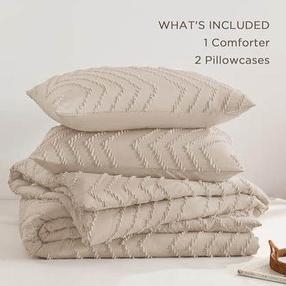 Andency Khaki Alaskan King Comforter Set 128x120 Extra Large