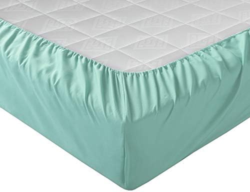 Comfort Spaces CS20-0118 Microfiber Set 14" Deep Pocket, Wrinkle Resistant All Around Elastic-Year-Round Cozy Bedding Sheet,6 pcs, Matching Pillow Cases, Queen, Aqua