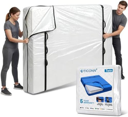 TICONN Mattress Bags for Moving, Heavy Duty Mattress Cover Storage Bag