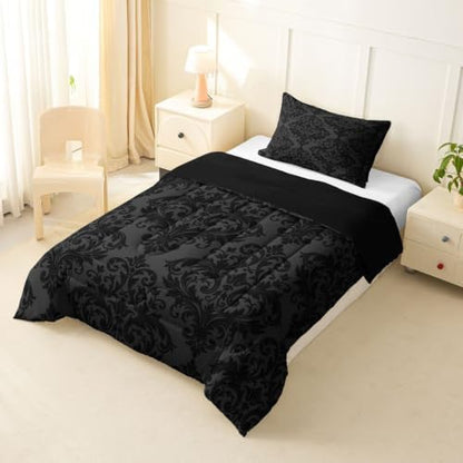 Feelyou Gothic Damask Comforter Set Toddler Size Bedding Set