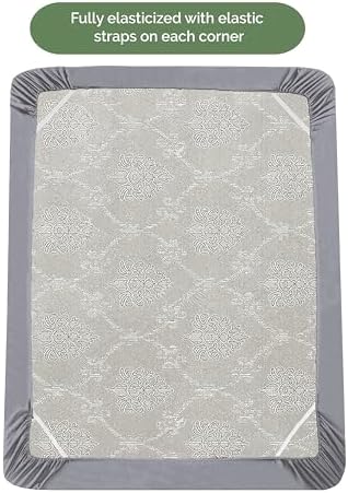Elegant Comfort 1500 Premium Hotel Quality 18-21 Inches Deep - Extra Deep Pocket Single Fitted Sheet for High Mattress, Luxury and Softest, Smart Pocket - Wrinkle Free, Full, Gray