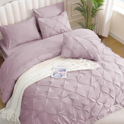 BEDELITE Queen Comforter Set Light Purple,Lightweight & Soft Comforter
