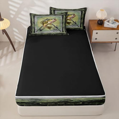 Feelyou Fishing Hunting Pike Comforter Set Queen Size Girls Boys