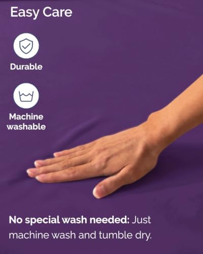 CGK Linens 2 Pack Extra Deep Twin Fitted Sheets - Purple
