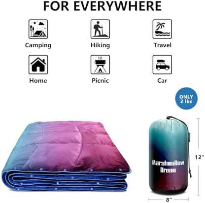 Camping Blanket Puffy Camp Blanket Large Outdoor Blanket