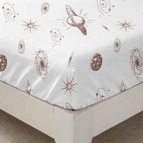 SDY 7Piece Space Bedding Queen for Kids,Girls, Boys,Include Galaxy Comforter，1Fitted Sheet，1Flat Sheet，2Pillowcases2 Pillowshams Bed in A Bag