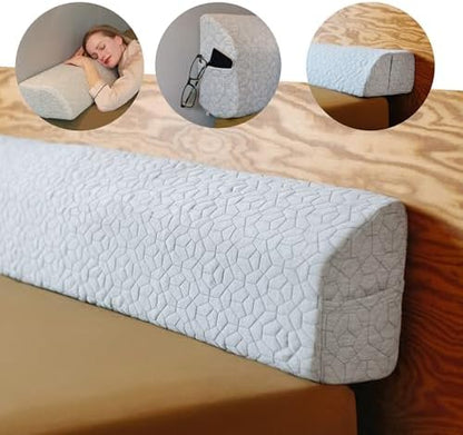 FeelAtHome Queen Bed Gap Filler, 0-8" Adjustable Headboard Wedge Pillow