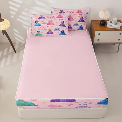 Feelyou Magical Princess Castle Comforter Set Twin Size Kids Bed in a Bag