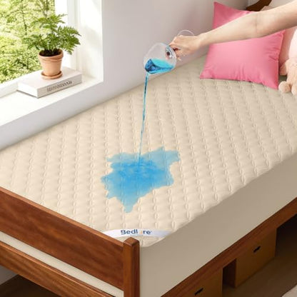 BEDLORE Waterproof Twin XL Mattress Protector, Deep Pocket, College Dorm