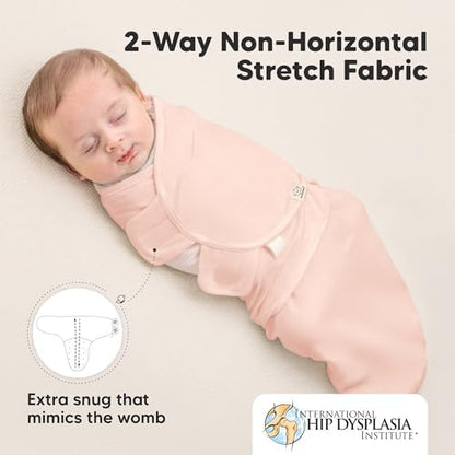 KeaBabies 3-Pack Organic Baby Swaddles for Newborns, Infant, Angelic, 0-3M