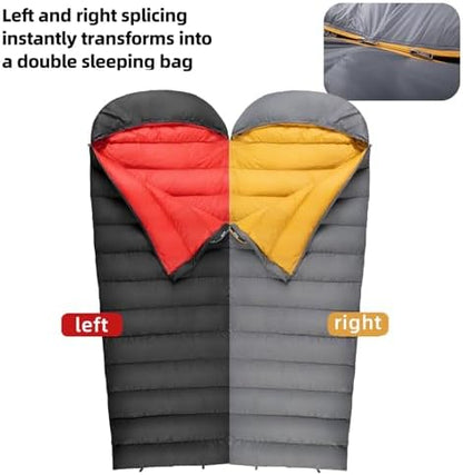 Down Sleeping Bag for Adults, 620 Fill Power Backpacking