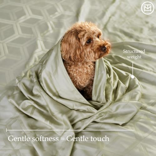 Threadmill 600TC Cotton King Sheet Set, Sateen, Jacquard, Sage Green
