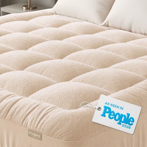 Niagara Sleep Solution Twin XL Ultra Soft Mattress Topper—Back Pain Relief