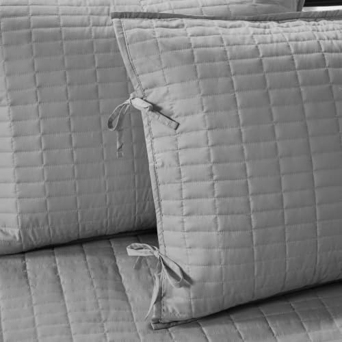 Comfort Spaces Kienna Daybed Cover Set 5 Piece with Bedskirt, 75 x 39 Grey