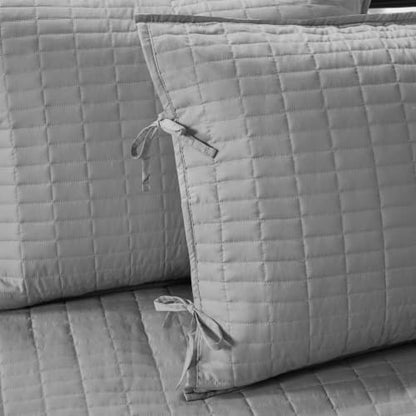 Comfort Spaces Kienna Daybed Cover Set 5 Piece with Bedskirt, 75 x 39 Grey