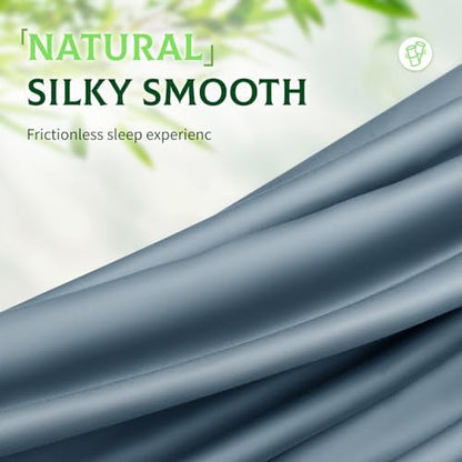 SONORO KATE 100% Viscose Derived from Bamboo_Sheets, Extra Deep Pocket,4PC