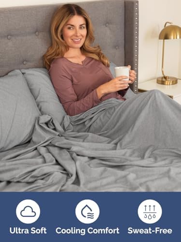 CGK Linens Extra Deep Full Fitted Sheet Only - Heathered Grey