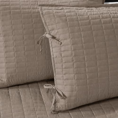Comfort Spaces Kienna Daybed Cover Set 5 Piece with Bedskirt, 75 x 39 Taupe